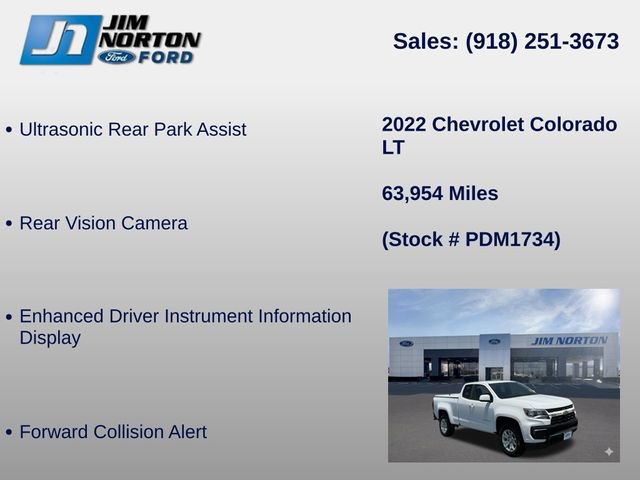 Used 2022 Chevrolet Colorado LT w/ Fleet Safety Package RWD image 21