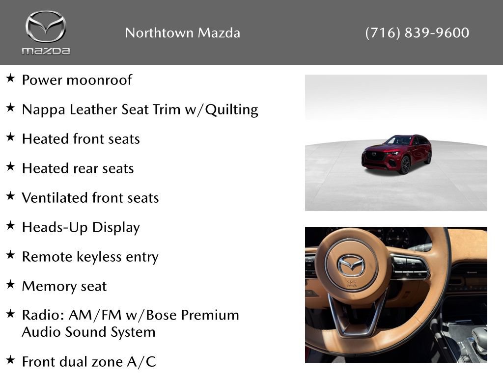 Certified 2025 MAZDA CX-70 3.3 Turbo S w/ Premium Plus AWD/4WD image 10