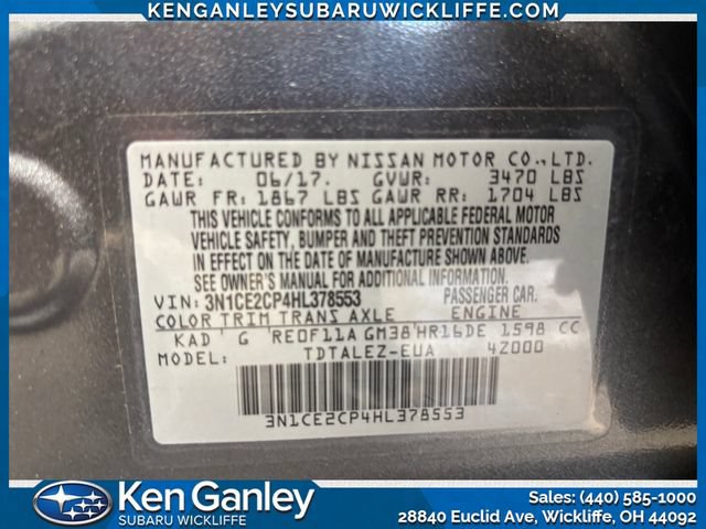 Used 2017 Nissan Versa Note FWD image 27