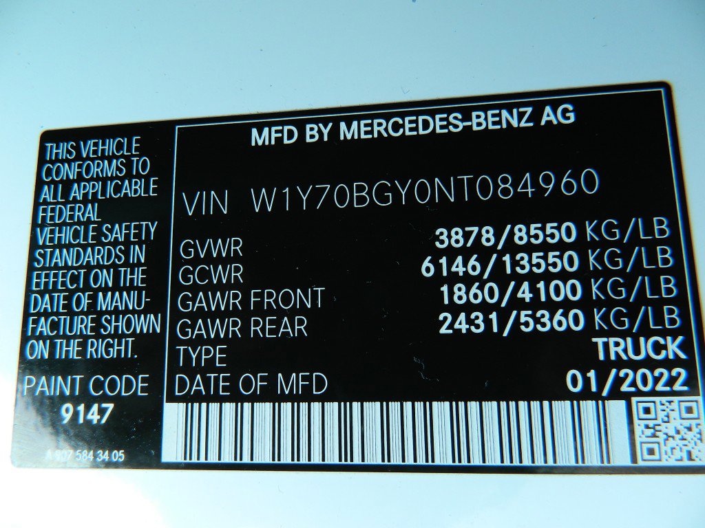 Used 2022 Mercedes-Benz Sprinter 1500 image 24