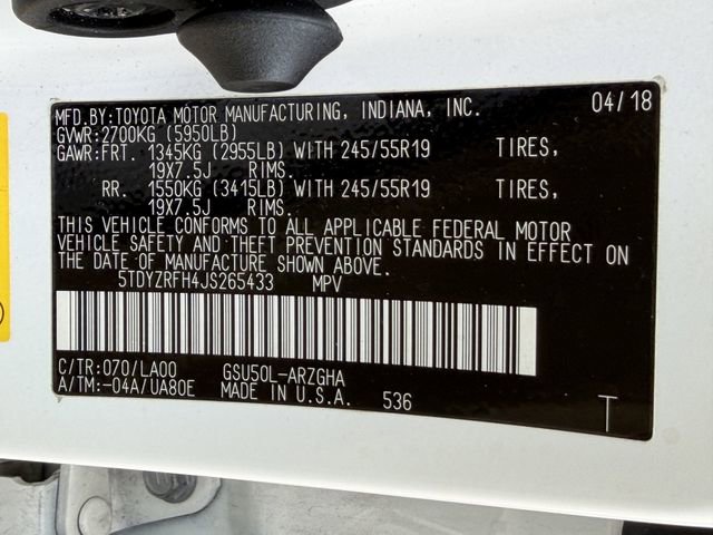 Certified 2018 Toyota Highlander Limited Platinum image 36