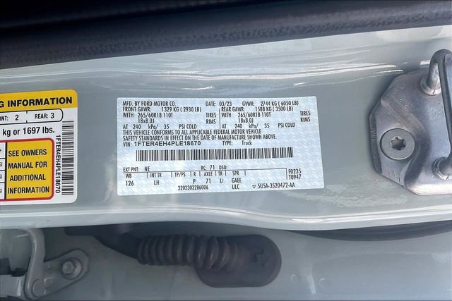 Certified 2023 Ford Ranger XLT w/ Equipment Group 302A High RWD image 36