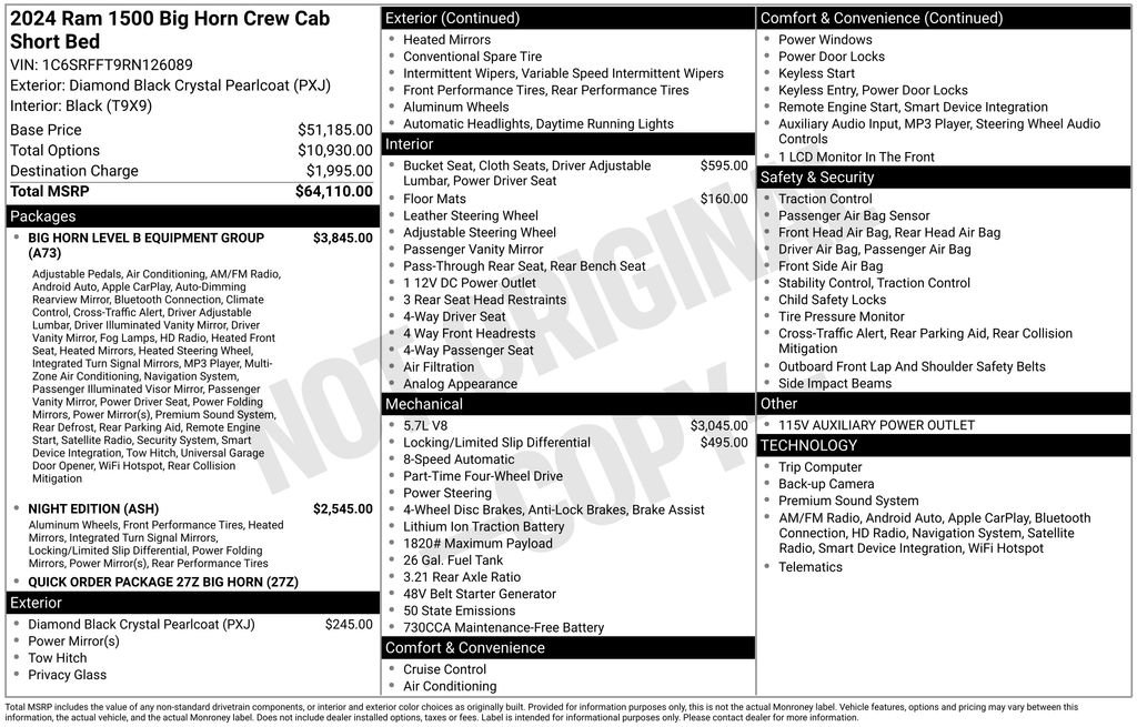 Certified 2024 RAM 1500 Big Horn image 9