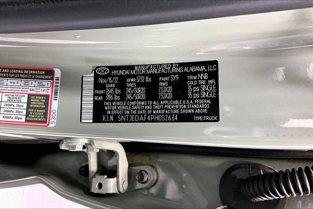 Certified 2023 Hyundai Santa Cruz Limited AWD/4WD image 43