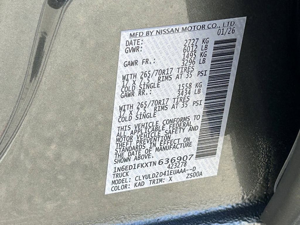 New 2026 Nissan Frontier PRO-4X image 21