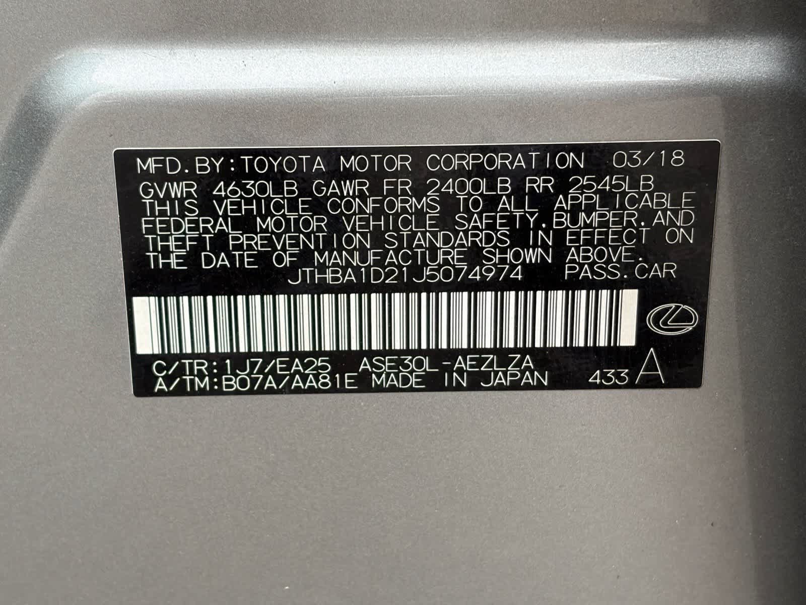 Used 2018 Lexus IS 300 F Sport RWD image 33