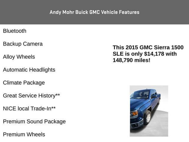 Used 2015 GMC Sierra 1500 SLE w/ SLE Value Package AWD/4WD image 4