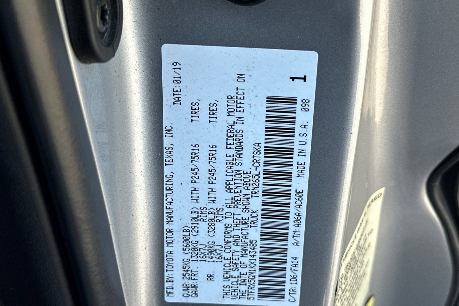 Used 2019 Toyota Tacoma 2WD Access Cab image 23