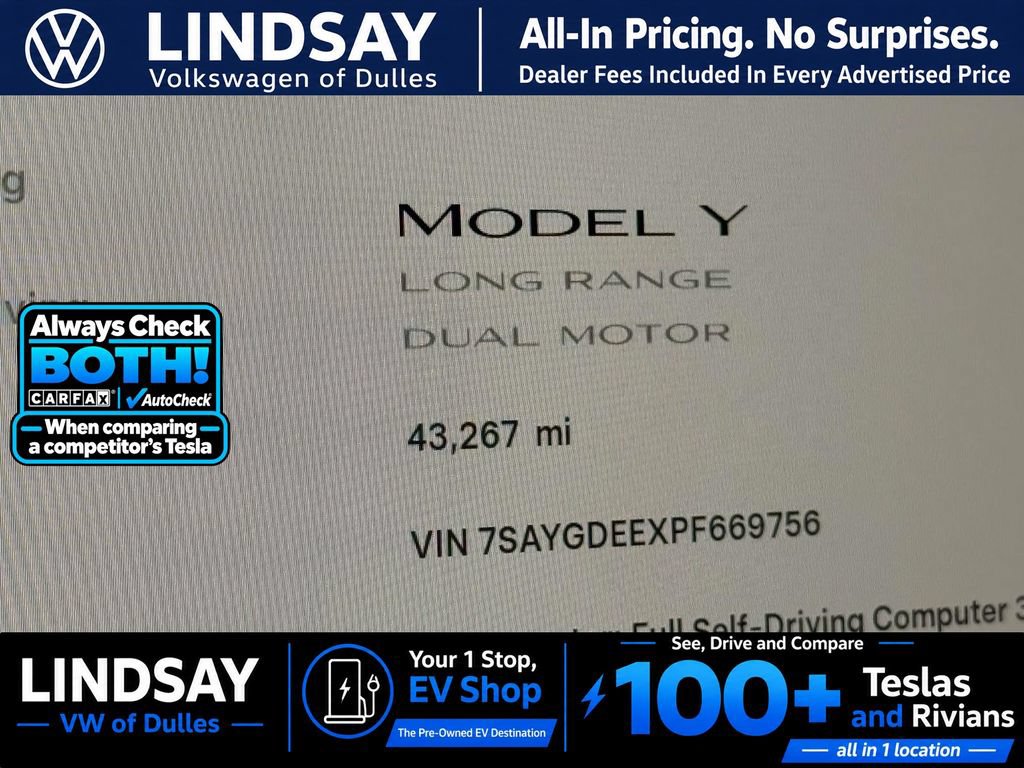Used 2023 Tesla Model Y Long Range AWD/4WD image 30