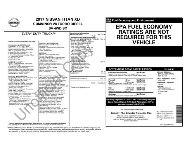 Used 2017 Nissan Titan SV AWD/4WD image 13
