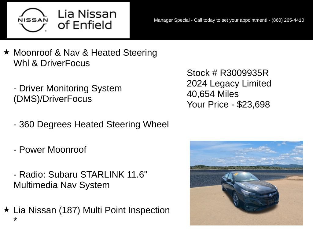 Used 2024 Subaru Legacy Limited AWD/4WD image 5