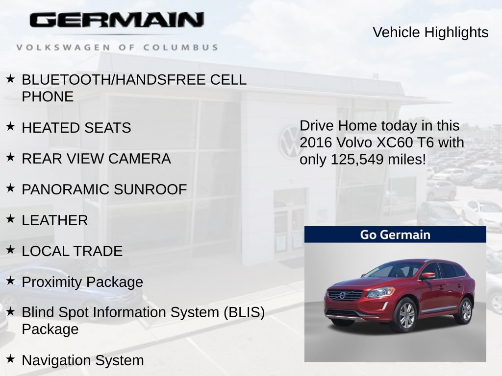 Used 2016 Volvo XC60 T6 w/ Proximity Package FWD image 4
