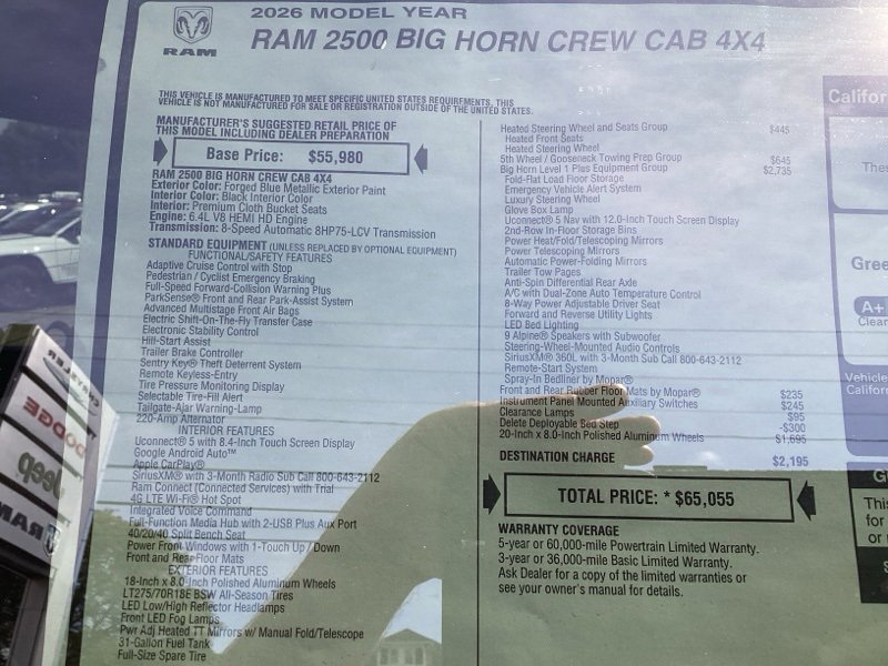 New 2026 RAM 2500 Big Horn image 19