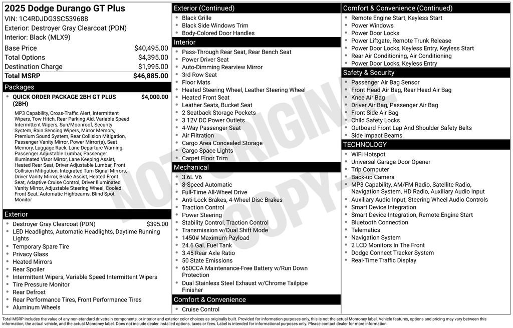 Used 2025 Dodge Durango GT AWD/4WD image 19