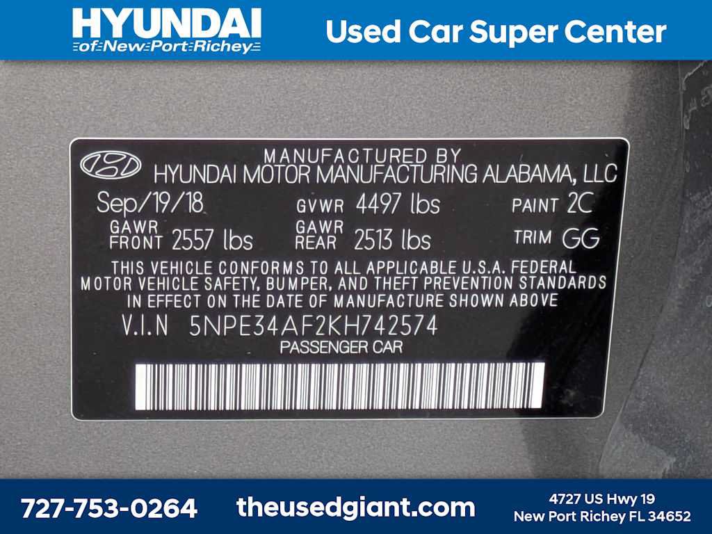 Used 2019 Hyundai Sonata SEL FWD image 34