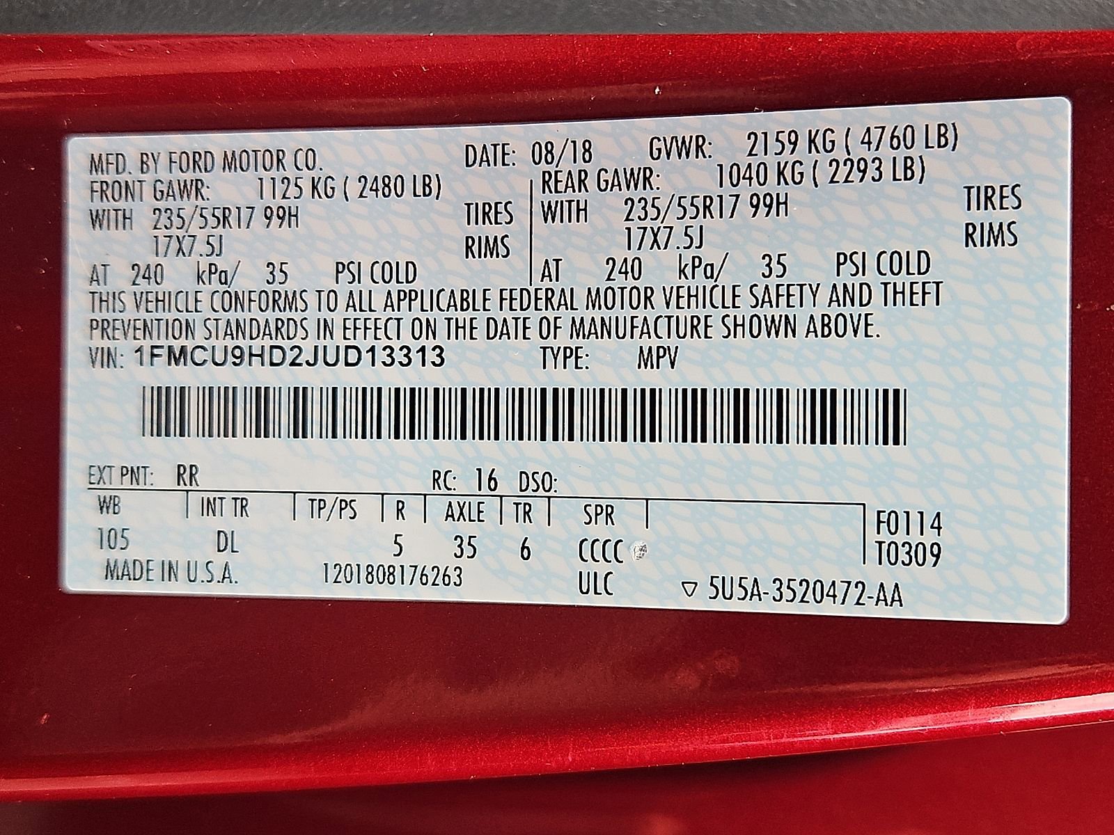 Used 2018 Ford Escape SEL image 26