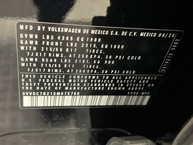 Certified 2025 Volkswagen Taos S FWD image 27