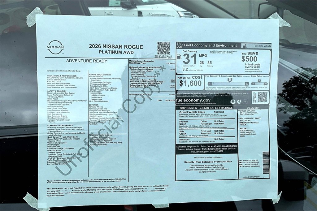 New 2026 Nissan Rogue Platinum image 36
