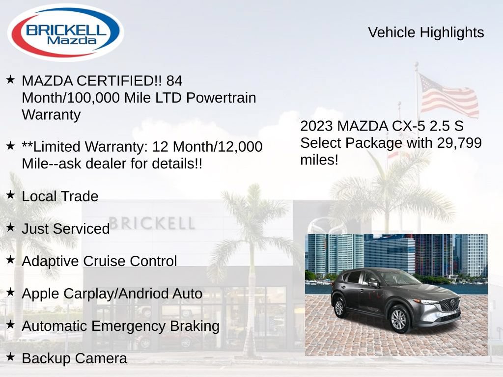 Used 2023 MAZDA CX-5 AWD 2.5 S w/ Select Package image 16