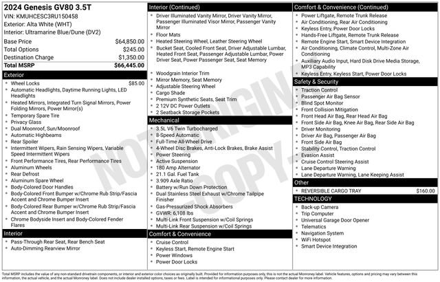 Used 2024 Genesis GV80 3.5T image 10