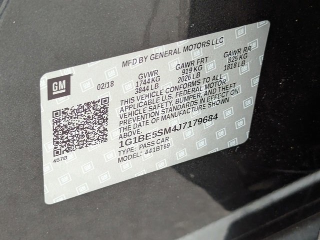 Used 2018 Chevrolet Cruze LT w/ LT Fleet Convenience Package image 37