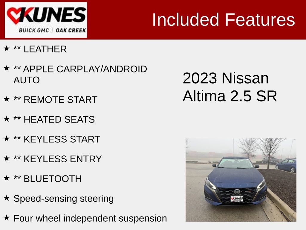 Used 2023 Nissan Altima 2.5 SR w/ SR Premium Package FWD image 2