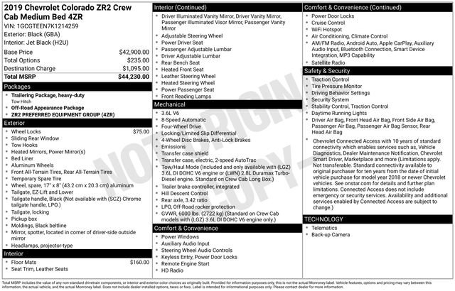 Used 2019 Chevrolet Colorado ZR2 AWD/4WD image 42