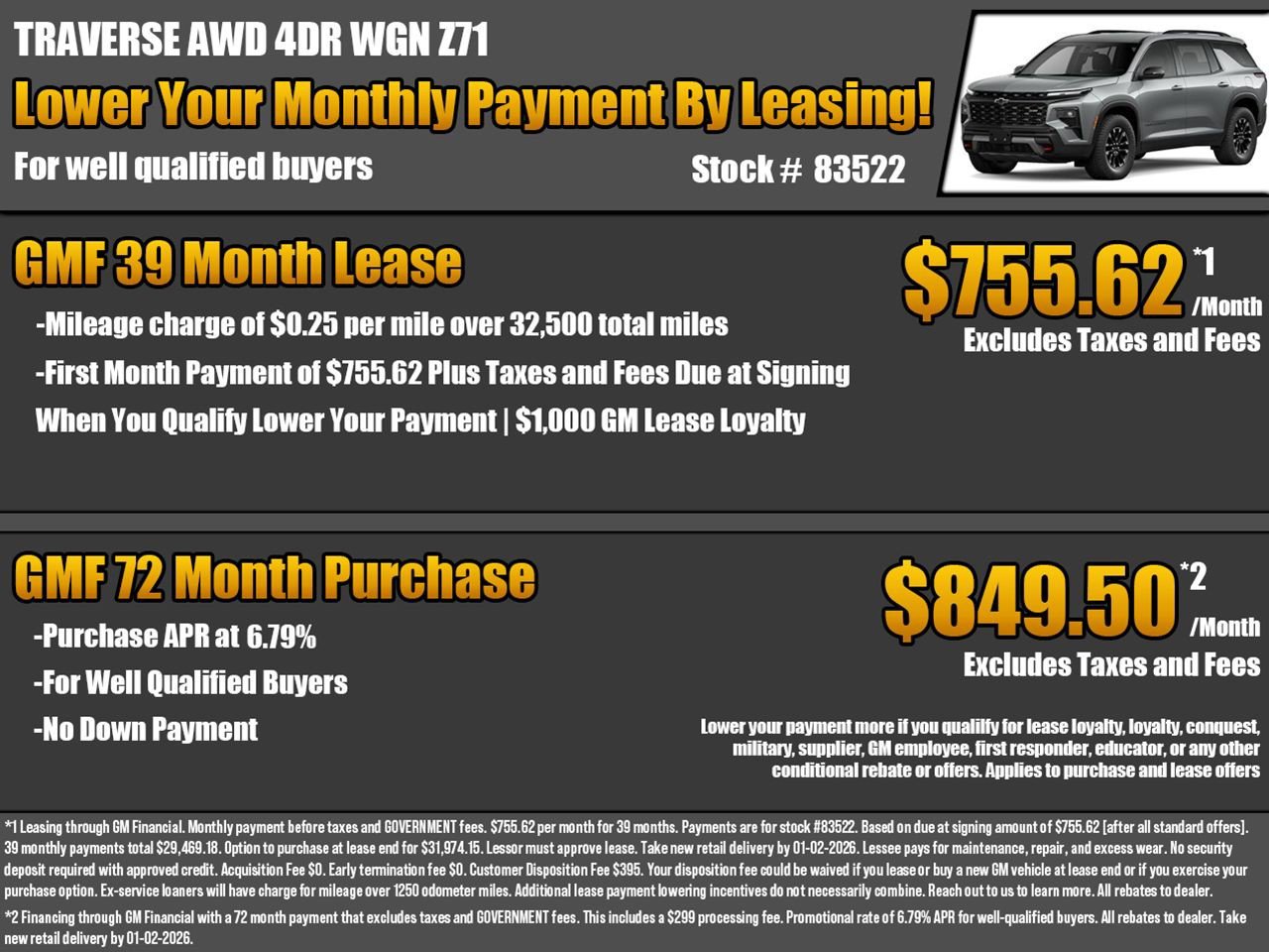 New 2026 Chevrolet Traverse Z71 image 2
