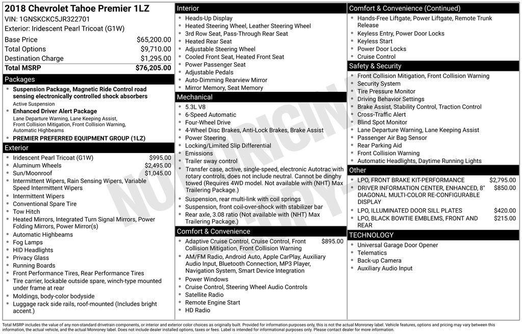 Used 2018 Chevrolet Tahoe Premier image 6