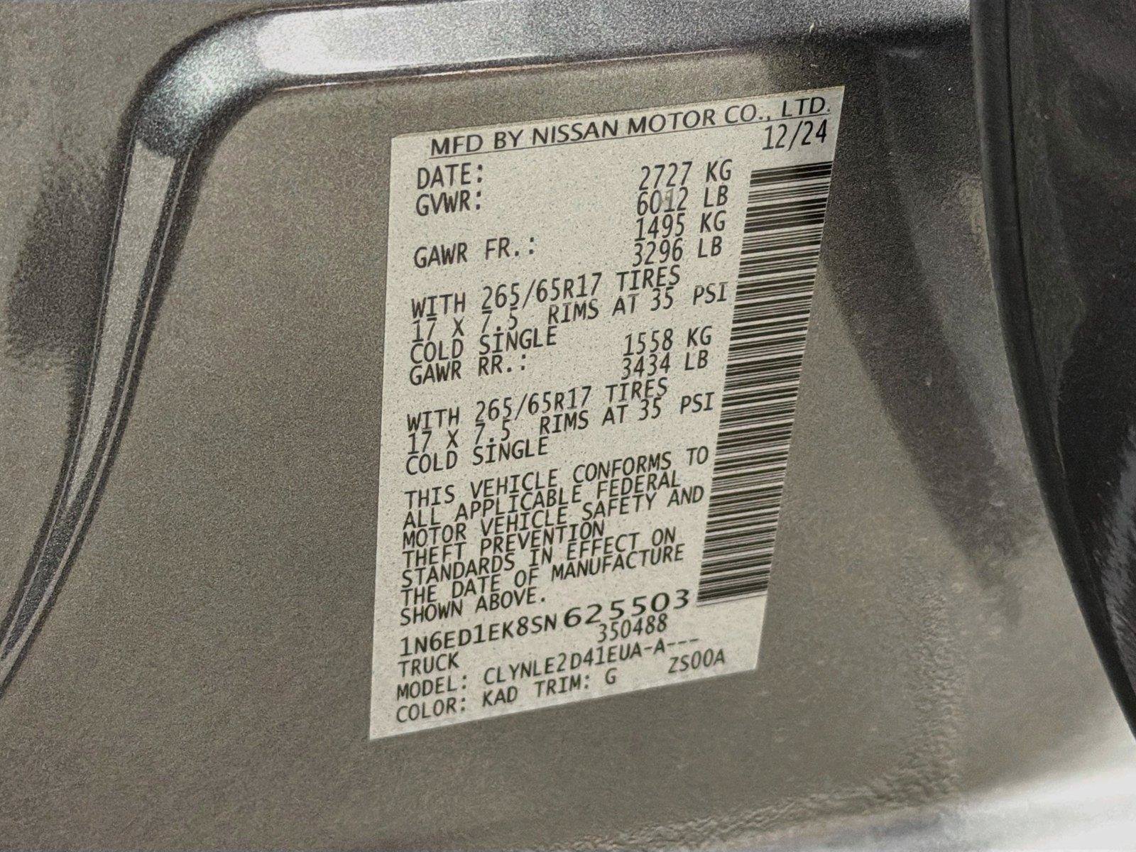 Used 2025 Nissan Frontier SL AWD/4WD image 42