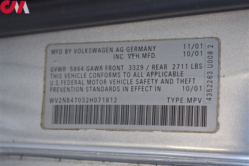 Used 2002 Volkswagen Eurovan MV FWD image 33