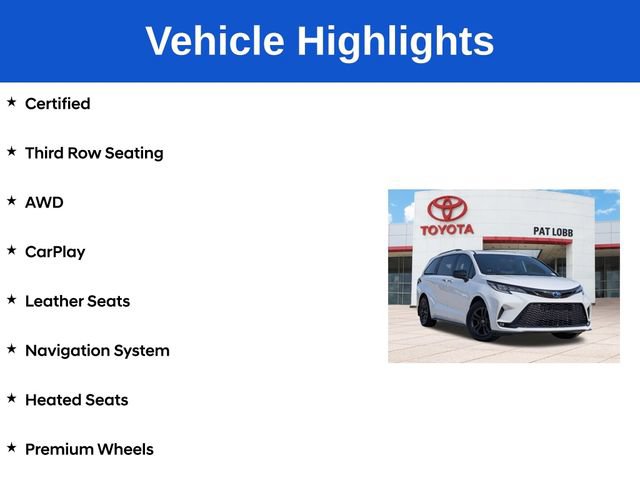 Used 2025 Toyota Sienna XSE w/ XSE Plus Package AWD/4WD image 5