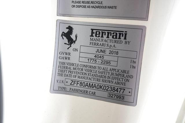 Certified 2019 Ferrari 488 Spider image 60