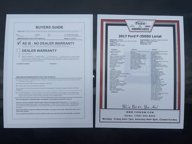 Used 2017 Ford F350 Lariat w/ Lariat Value Package image 12