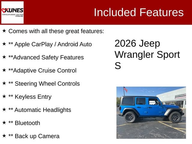 New 2026 Jeep Wrangler Sport S image 4