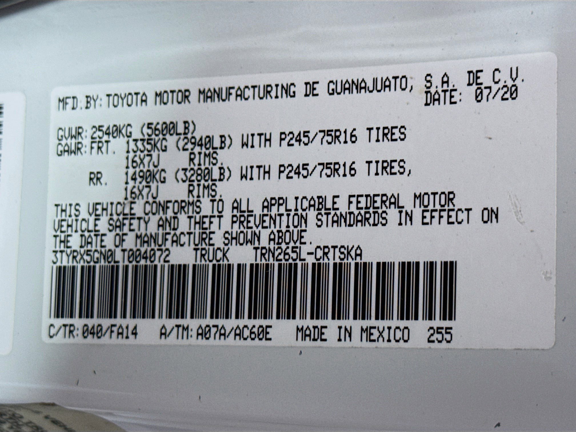 Used 2020 Toyota Tacoma SR RWD image 39