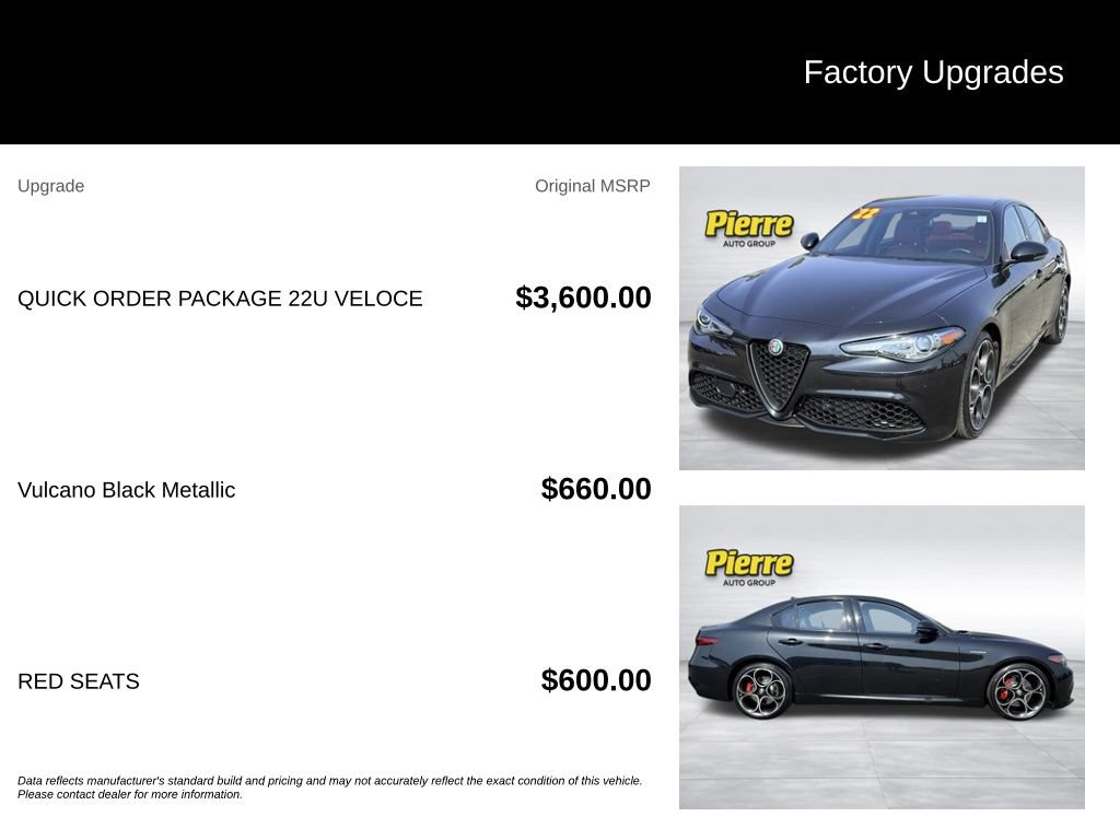 Used 2022 Alfa Romeo Giulia Veloce RWD image 13
