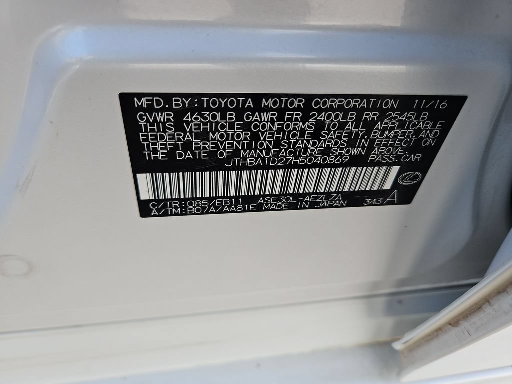 Used 2017 Lexus IS 200t w/ Navigation System Package RWD image 30