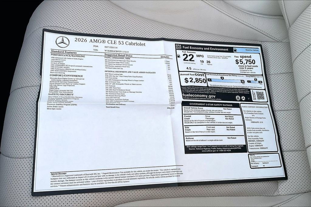 New 2026 Mercedes-Benz CLE 53 AMG 4MATIC Cabriolet image 13