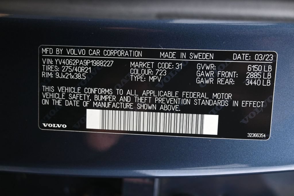 Used 2023 Volvo XC90 B6 Ultimate w/ Protection Package Premier AWD/4WD image 3