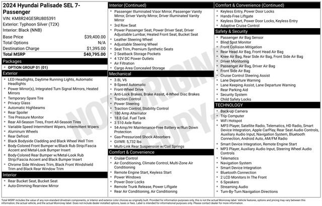 Used 2024 Hyundai Palisade SEL FWD image 10