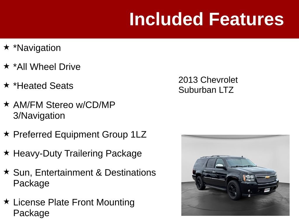 Used 2013 Chevrolet Suburban LTZ AWD/4WD image 3