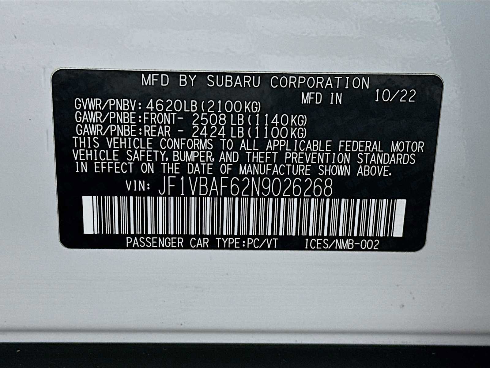 Certified 2022 Subaru WRX Premium image 28