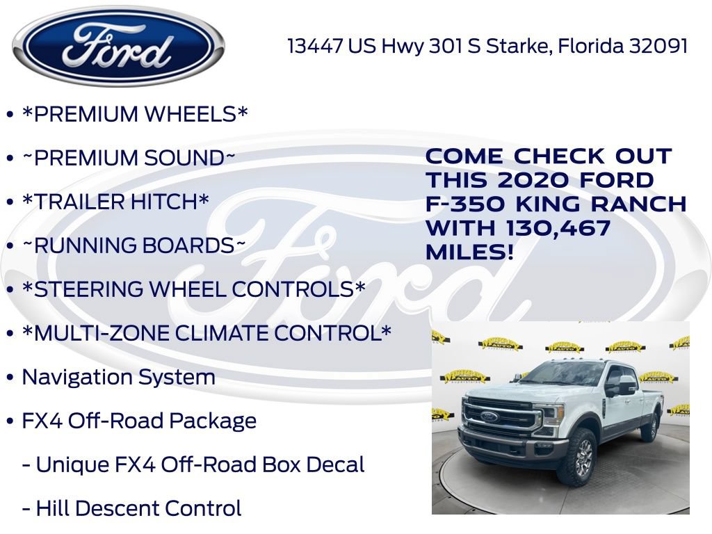 Certified 2020 Ford F350 King Ranch w/ King Ranch Ultimate Package AWD/4WD image 17