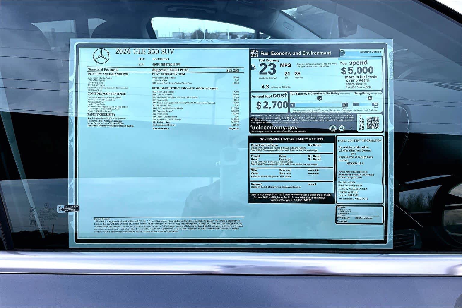 New 2026 Mercedes-Benz GLE 350 4MATIC image 22