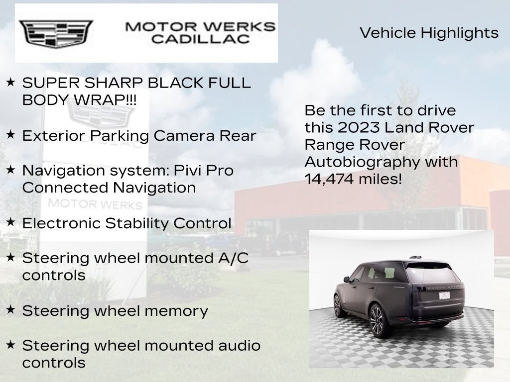 Used 2023 Land Rover Range Rover Autobiography AWD/4WD image 12