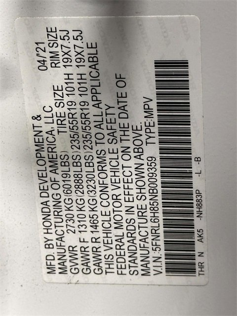 Certified 2022 Honda Odyssey Touring image 31