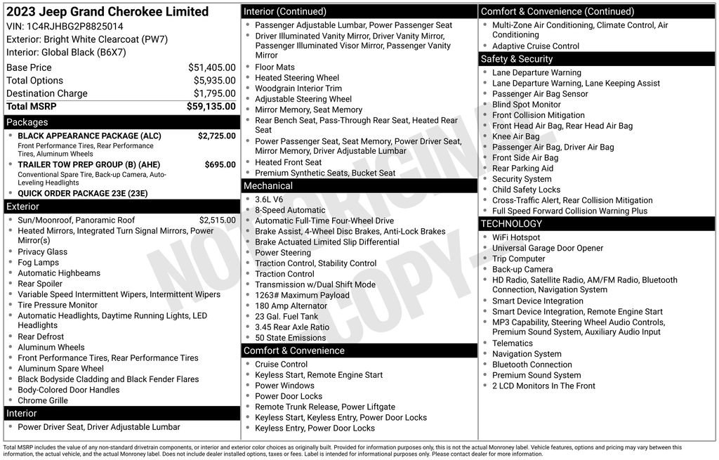 Certified 2023 Jeep Grand Cherokee Limited w/ Black Appearance Package AWD/4WD image 48