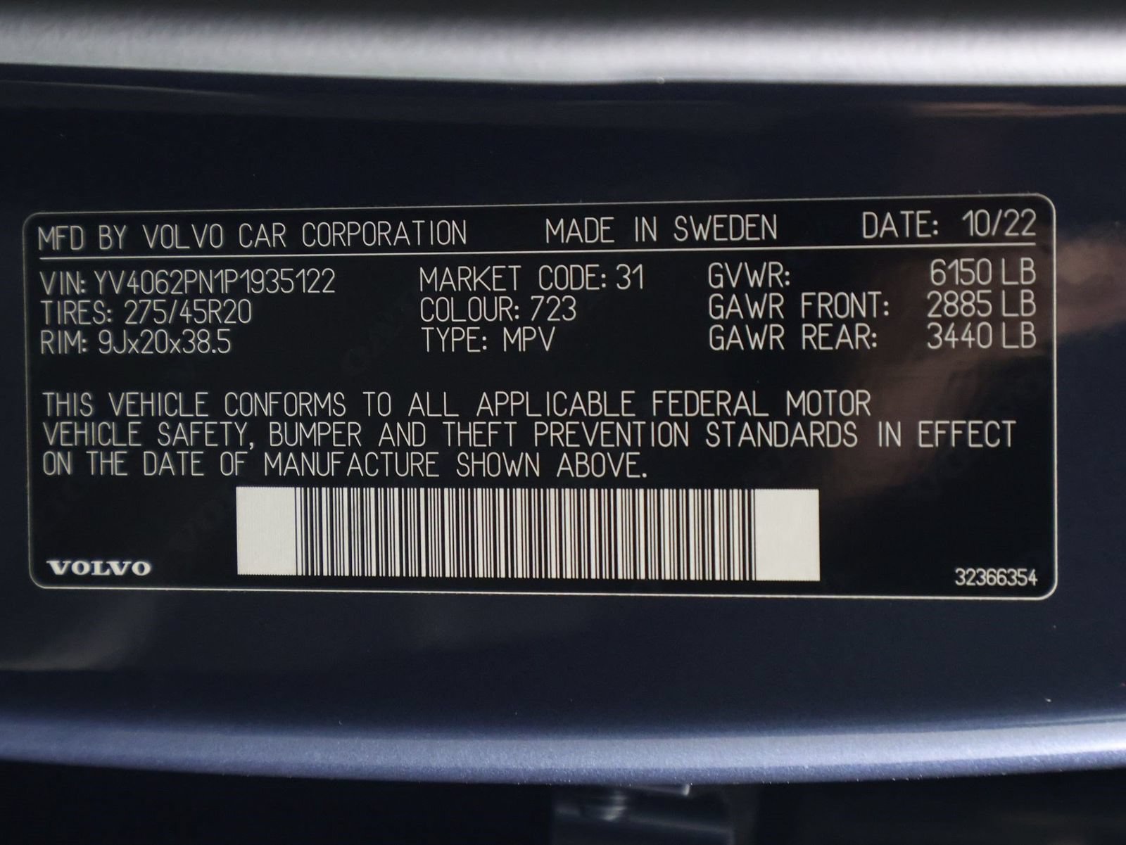 Certified 2023 Volvo XC90 B6 Plus w/ Protection Package Premier AWD/4WD image 16