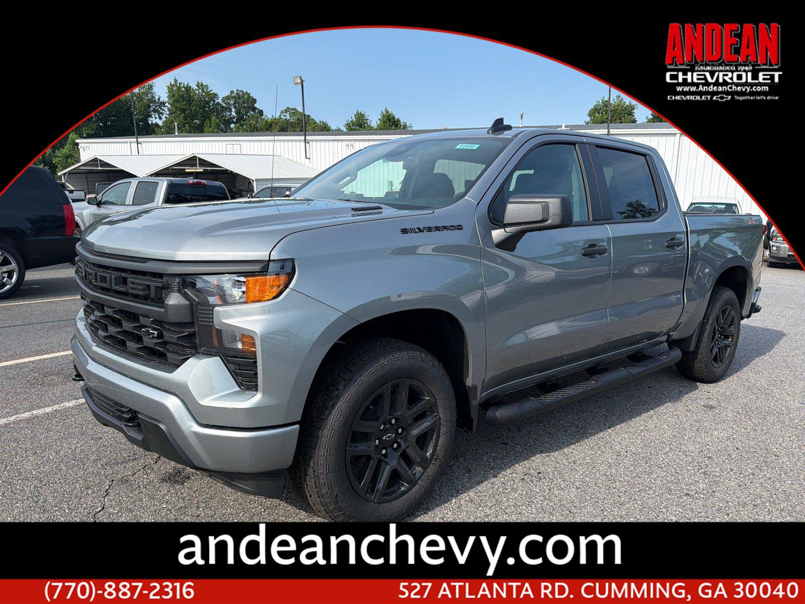 New 2026 Chevrolet Silverado 1500 Custom w/ Turbomax Blackout Package